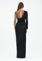 ELISABETTA FRANCHI Abito lungo nero da donna con corpetto arricchito da strass ABR2257E2 110 ELISABETTA FRANCHI 