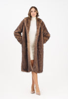 ONLY Pelliccia lunga marrone da donna 15352794 Tannin ONLY 