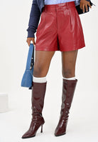 ONLY Shorts in ecopelle bordeaux da donna 15351265 Cabernet ONLY 