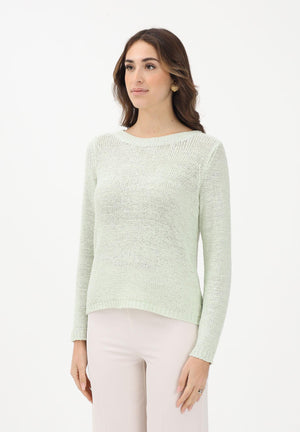 ONLY Maglioncino girocollo verde menta da donna 15113356 SUGR ONLY 