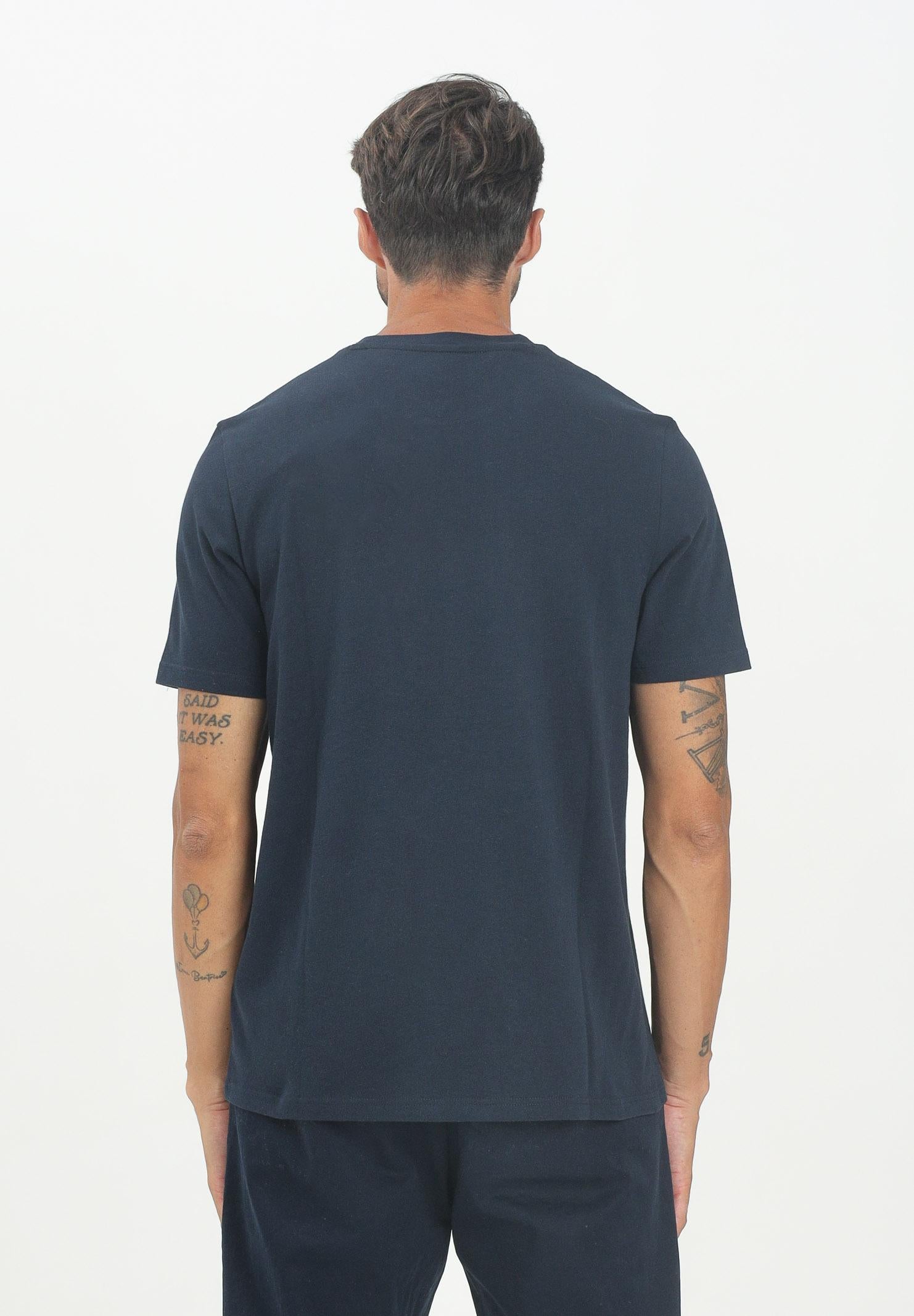 TOMMY HILFIGER T-shirt a manica corta blu da uomo con logo MW0MW39843DW5  TOMMY HILFIGER 
