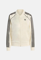 ADIDAS ORIGINALS Felpa con zip Adicolor SST Satin panna da donna KH1567 . ADIDAS ORIGINALS 