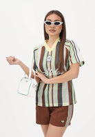 ADIDAS ORIGINALS T-shirt a manica corta SUMMER GLOW KNITTED OVERSIZED multicolore da donna KY3162 . ADIDAS ORIGINALS 