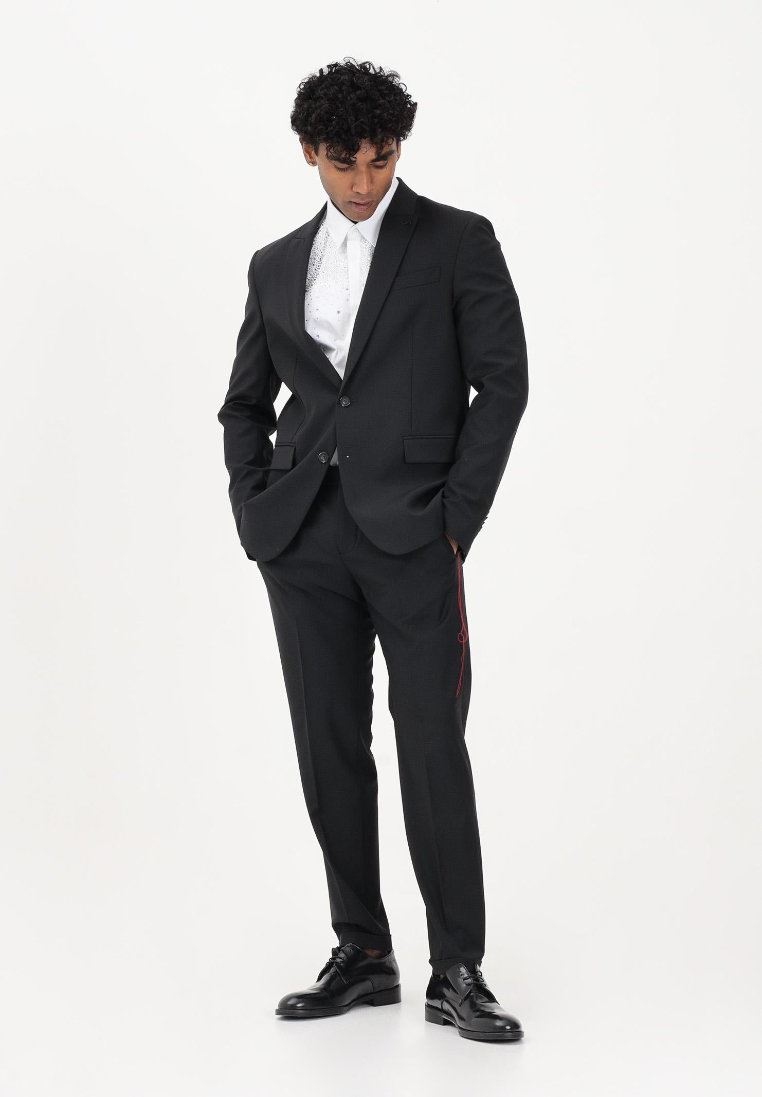 PATRIZIA PEPE Pantalone elegante nero da uomo 5PA429A1WK K102 PATRIZIA PEPE 