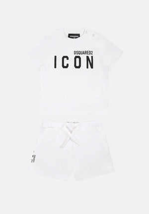 DSQUARED2 Completino bianco da neonato DQ2953D008J DQ100 DSQUARED2 