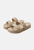 ARMANI EXCHANGE Ciabatte beige da donna con logo XW002574AF22799 U6223 ARMANI EXCHANGE 