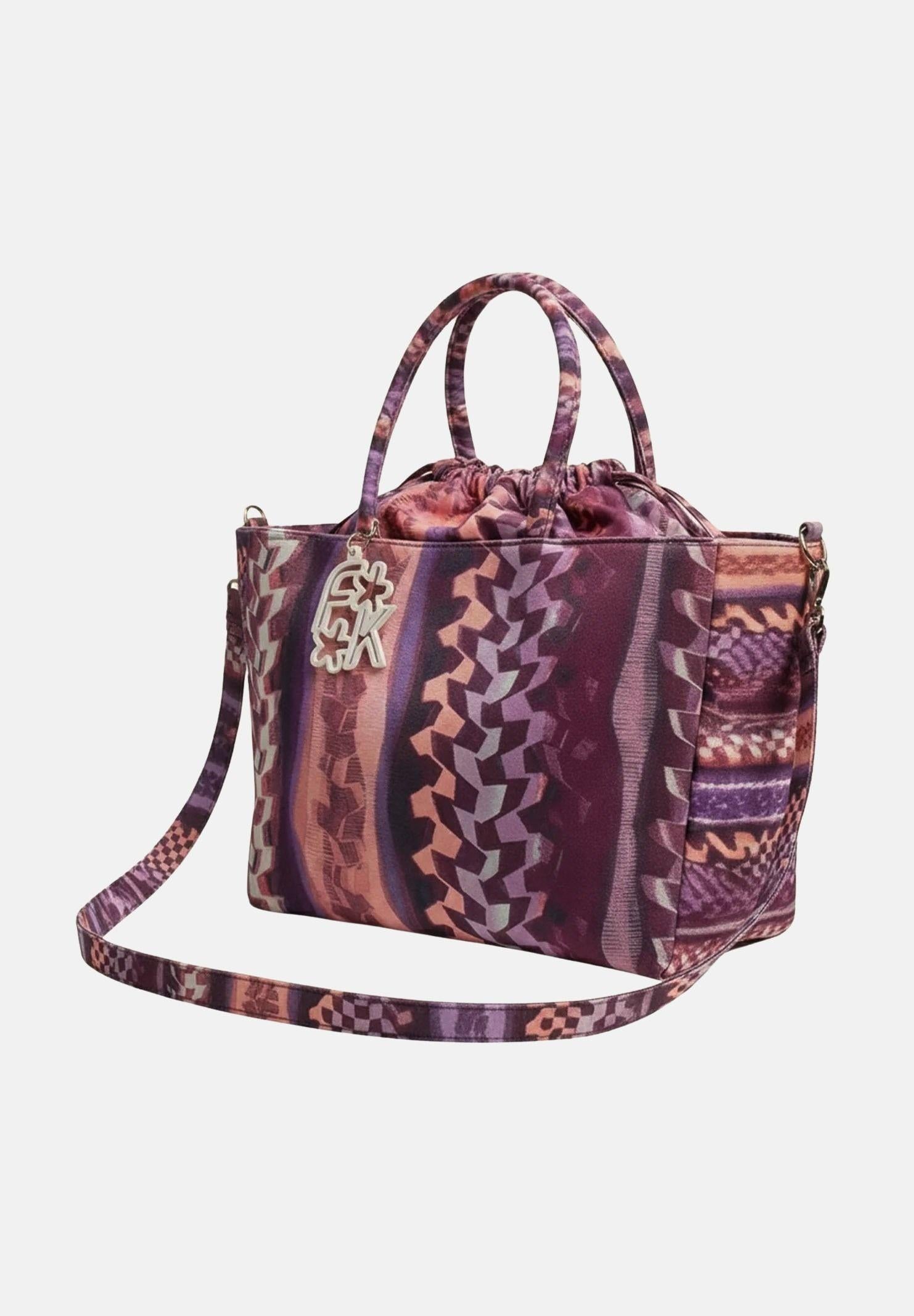 F**K Borsa mare multicolore da donna in tessuto stampato FA26-SW0121X56 . F**K 