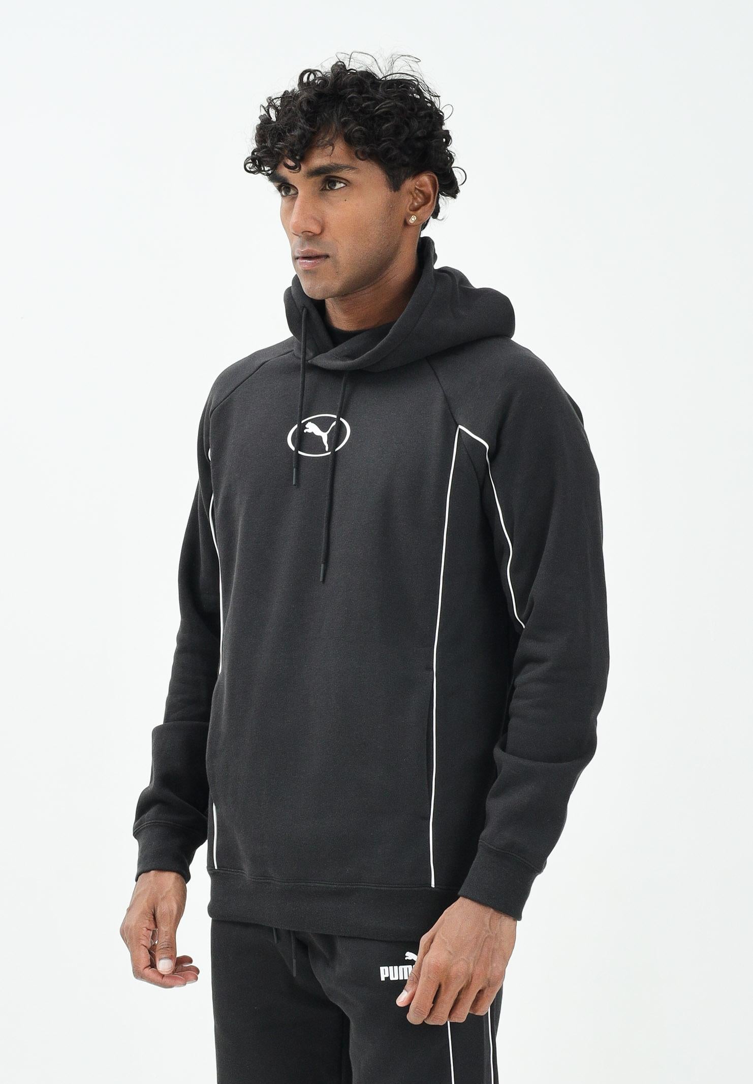 PUMA Felpa con cappuccio Puma Sport nera da uomo 688394 01 PUMA 