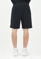 BARROW Shorts sportivo nero per uomo e donna con stampa logo S5BWUABE064 110 BARROW 