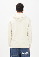 DISCLAIMER Felpa con cappuccio panna da uomo con stampa 25IDS55128 LA DISCLAIMER 