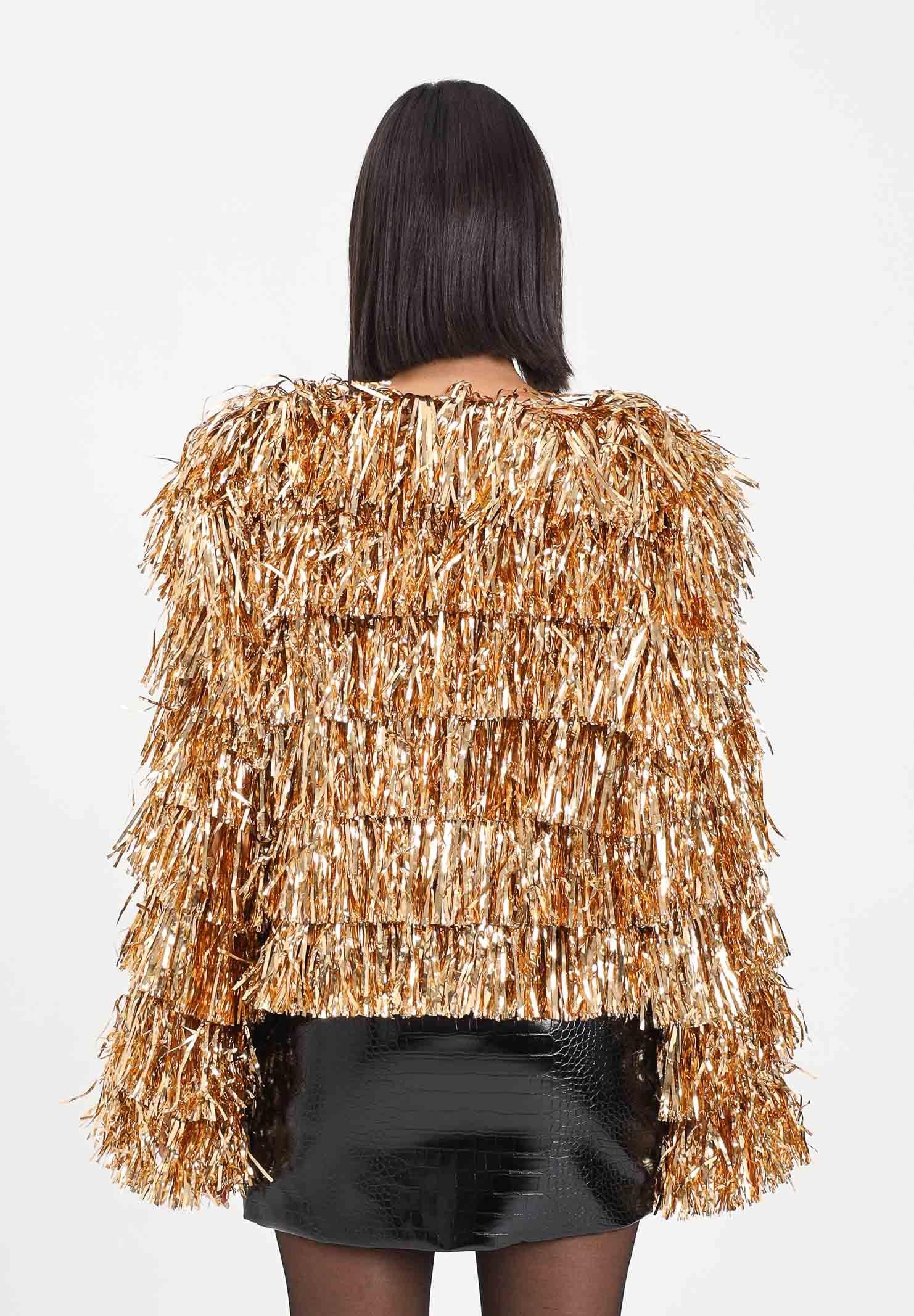 TPN Giacca oro da donna interamente ricoperta da frange ANDERSON402W5 U0 TPN 