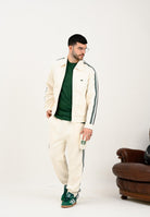 LACOSTE Pantalone panna da uomo con logo ricamato XH5824 XFJ LACOSTE 