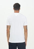 TOMMY HILFIGER T-shirt a manica corta bianca da uomo con logo MW0MW39355YBR  TOMMY HILFIGER 
