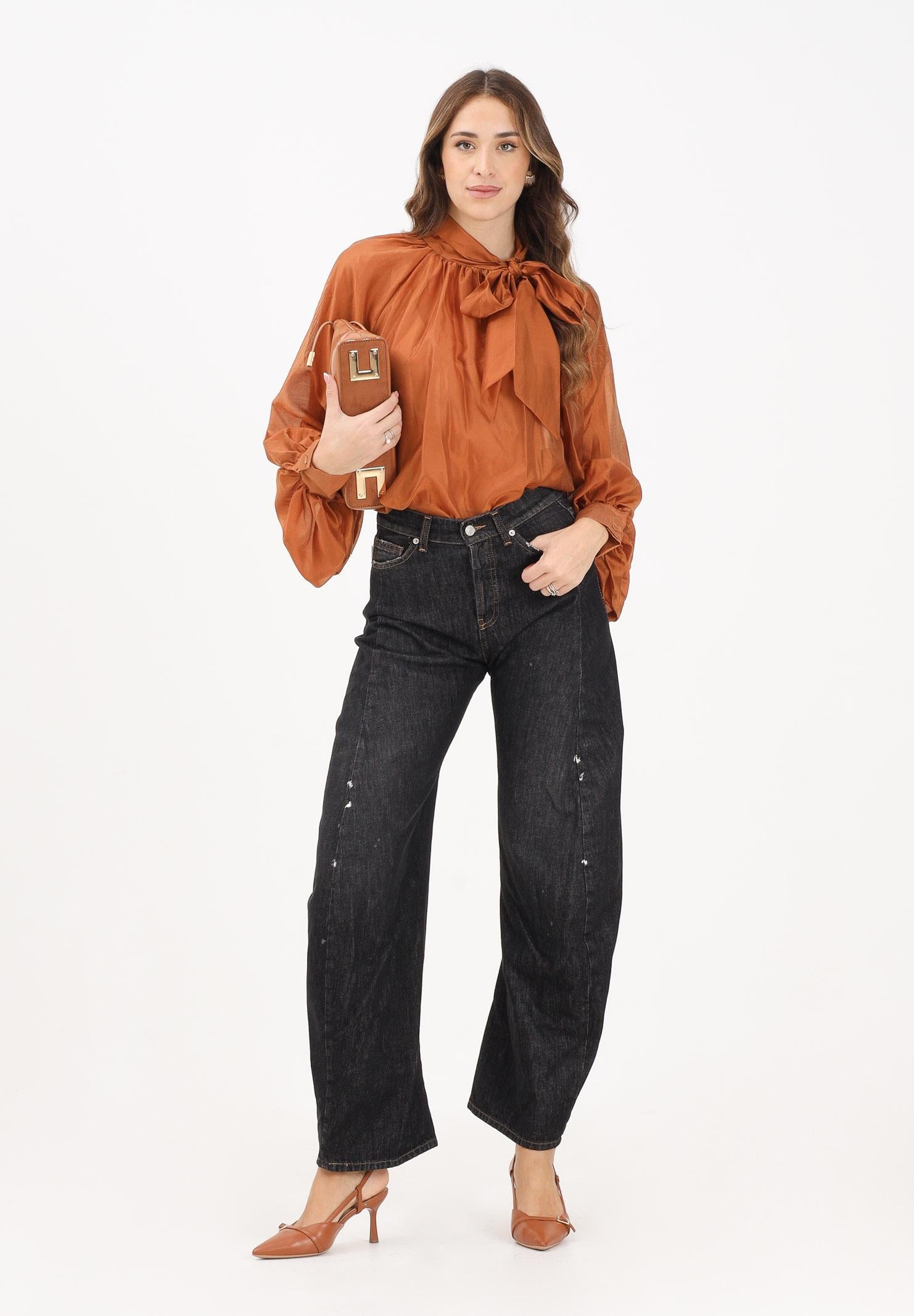 VICOLO Jeans Olly in denim nero da donna DF5284 NE VICOLO 