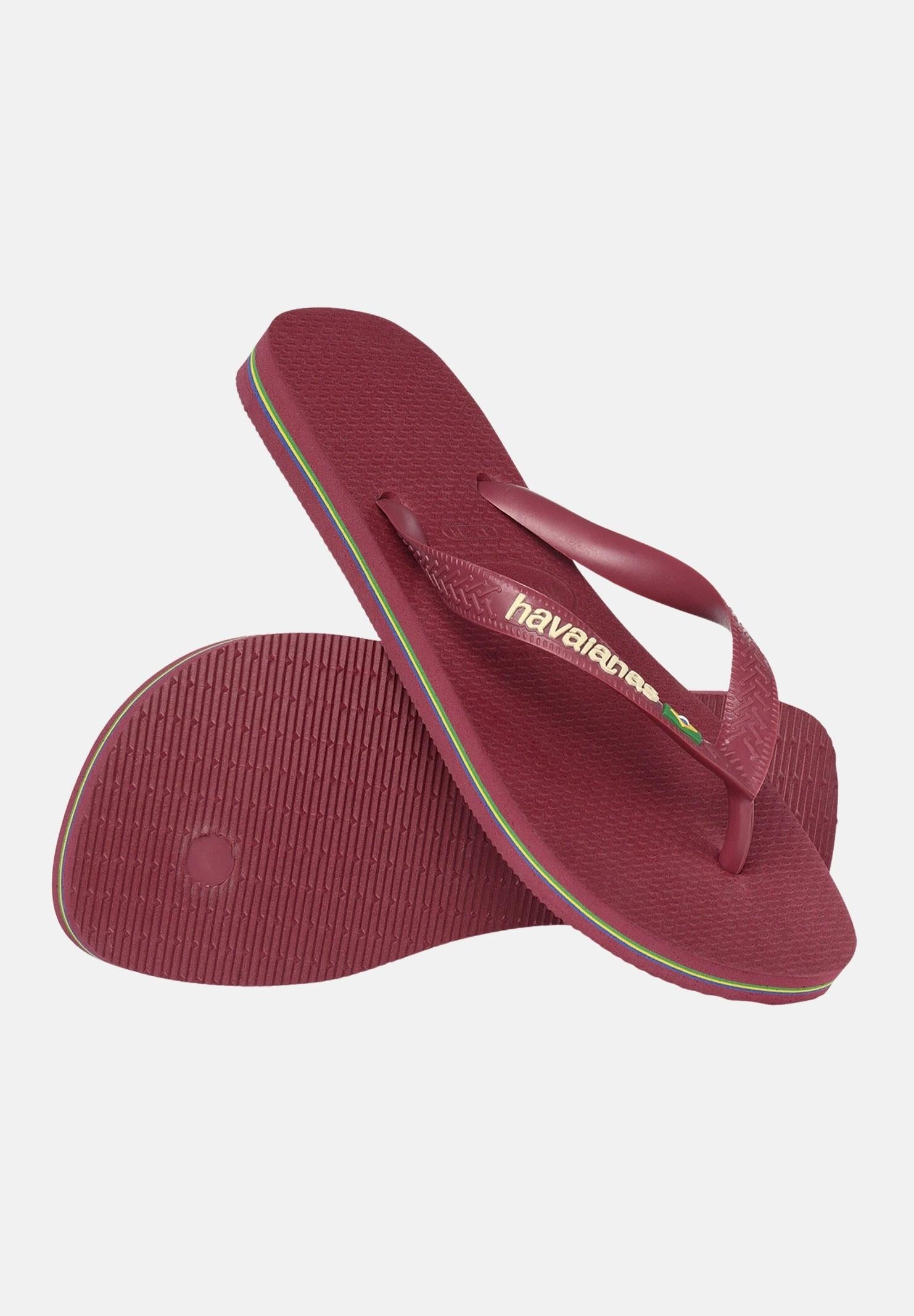 HAVAIANAS Infradito Havaianas Brasil Logo bordeaux per uomo e donna 4110850 9339 HAVAIANAS 