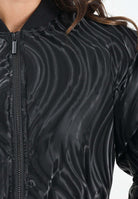 ARMANI EXCHANGE Bomber nero da donna con motivo a onde lucide XW000738AF16211 FC102 ARMANI EXCHANGE 