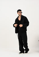 ARMANI EXCHANGE Giubbotto nero da uomo con logo all-over XM001866AF18821 FC145 ARMANI EXCHANGE 