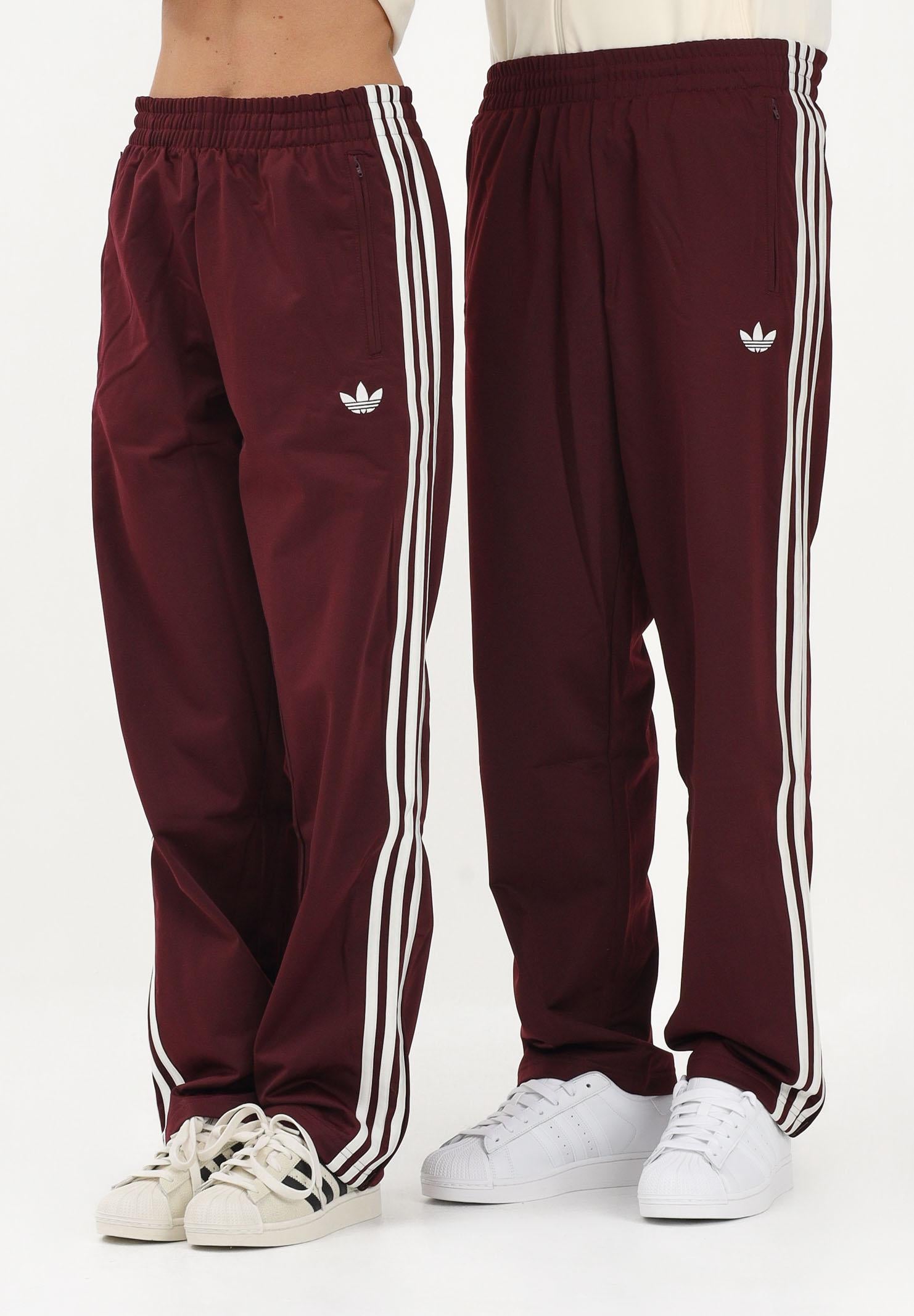 ADIDAS ORIGINALS Pantalone sportivo FIREBIRD bordeaux per uomo e donna KE1651 . ADIDAS ORIGINALS 