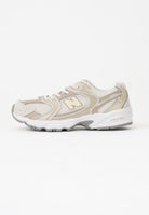 NEW BALANCE Sneakers 530 Bungee Lace panna e beige per bambino e bambina P5305C7 . NEW BALANCE 
