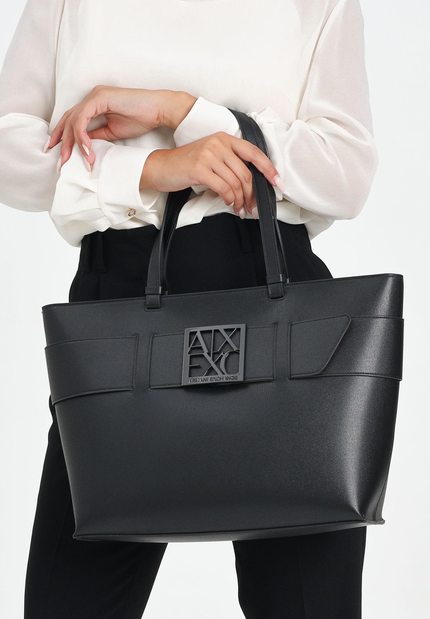 ARMANI EXCHANGE Shopper nera da donna con logo 9491270A874 00020 ARMANI EXCHANGE 