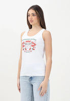 DSQUARED2 Canotta bianca per donna, ragazzi e bambini con grafica Cowboy Pizza DQ2974D0A2C DQ100 DSQUARED2 