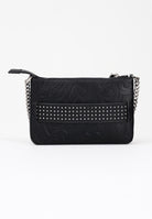 RICHMOND Borsa a spalla nera da donna con logo e borchie RWA25190BO BL RICHMOND 