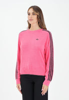 ADIDAS ORIGINALS Maglioncino girocollo Adicolor Holiday Knit fucsia da donna JX7811  ADIDAS ORIGINALS 