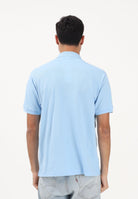 LACOSTE Polo a manica corta azzurra per uomo e donna con patch logo coccodirllo 1212 HBP LACOSTE 