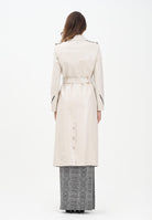 ELISABETTA FRANCHI Trench panna da donna con stampa cocco SP00358E2 DZ9 ELISABETTA FRANCHI 