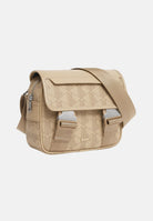 LACOSTE Borsa a tracolla beige per uomo e donna con monogramma The Blend NH3787 R59 LACOSTE 
