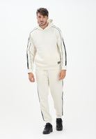 EA7 Pantalone sportivo panna da uomo con bande laterali logate 7M000974AF10377 U1105 EA7 