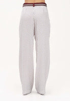 PINKO Pantalone elegante RUTH bianco da donna con motivo cravatteria 106203A31K BBA PINKO 
