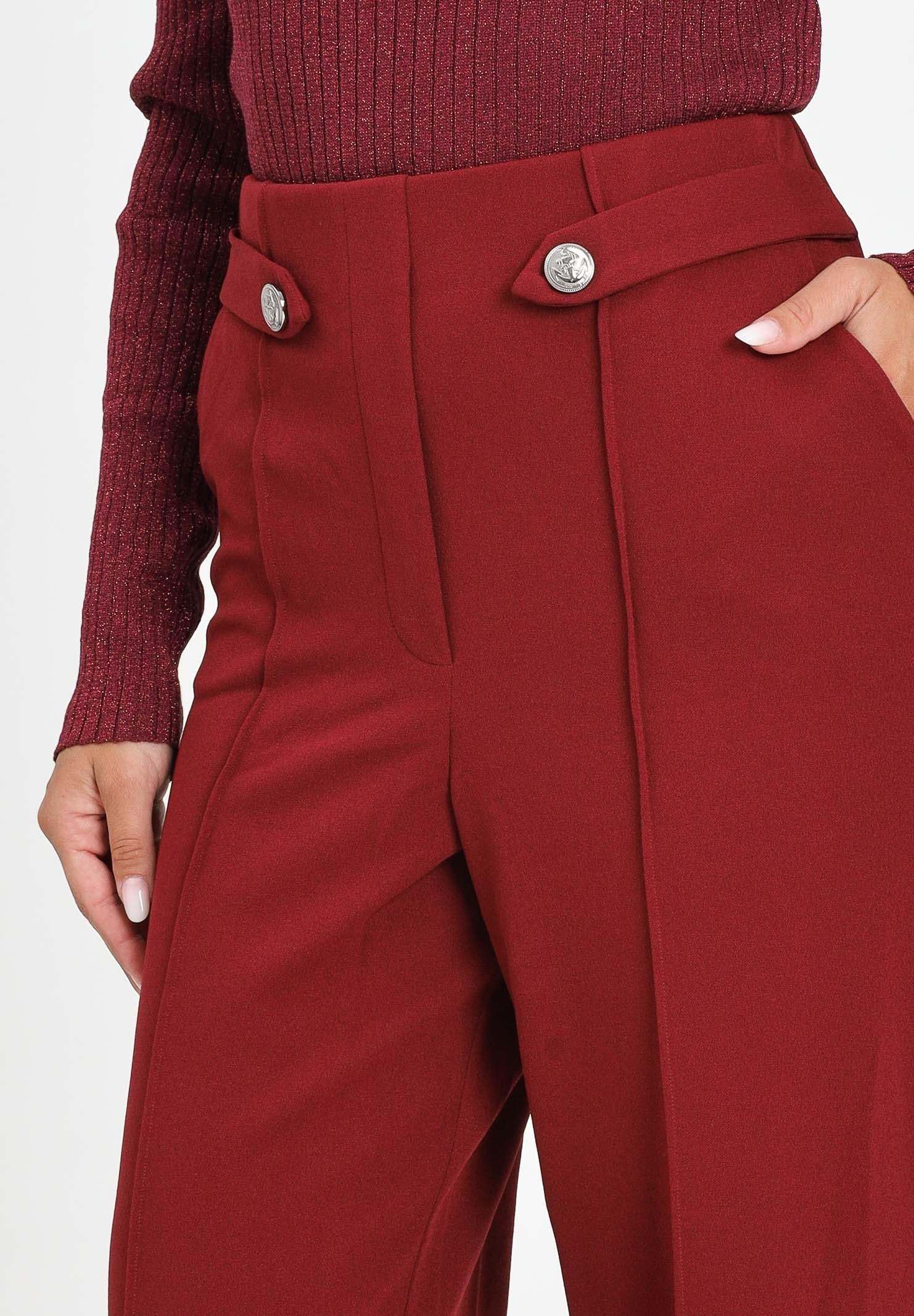 JDY Pantalone bordeaux da donna 15354510 Cabernet JDY 