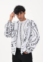 VERSACE JEANS COUTURE Giacca a vento bianca da uomo con stampa Logomania 80GAS4D6CQ31D L02 VERSACE JEANS COUTURE 