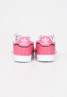 Sneakers SUPERSTAR C bambina bianche e rosa IE0857 . ADIDAS ORIGINALS 