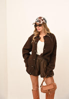 TPN Shorts elegante Orick marrone da donna ORICK092W5 I6 TPN 