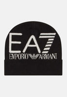 EA7 Berretto di lana nero da uomo con logo 7X000006AF11994 MC008 EA7 