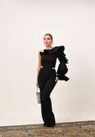 ALMA SANCHEZ Pantalone Pasia nero da donna AS2526039TC 999 ALMA SANCHEZ 