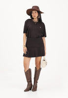 LACOSTE Gonna corta plissettata marrone da donna JF0940 3LA LACOSTE 