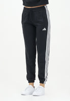 ADIDAS PERFORMANCE Pantalone sportivo Essentials 3-Stripes French Terry Cuffed nero da donna JD5302  ADIDAS PERFORMANCE 