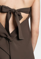 SANTAS Abito lungo CRUMBLE marrone da donna PV2503 MARRONE SANTAS 