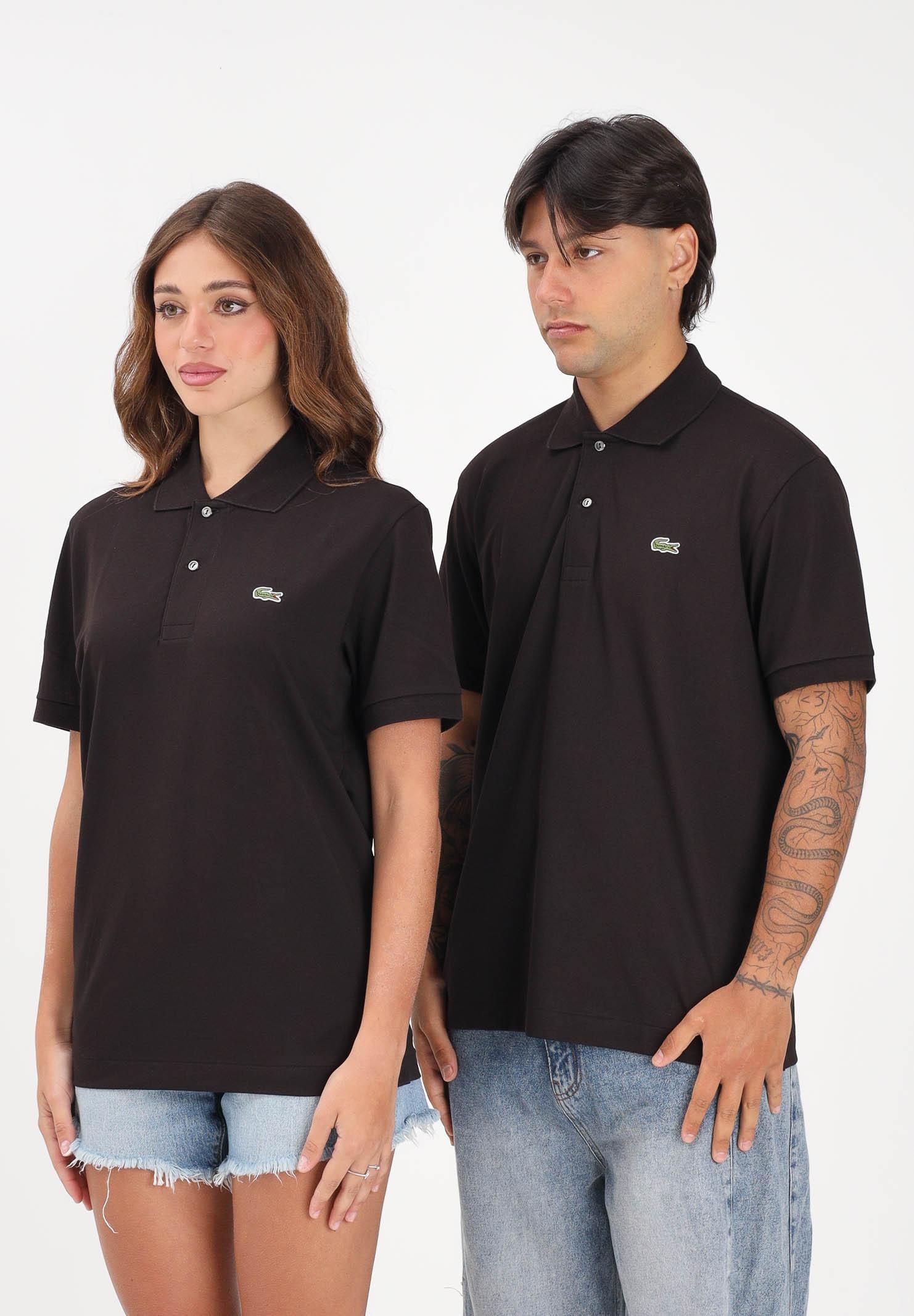 LACOSTE Polo a manica corta Classic Fit L.12.12 LIGHT  marrone per uomo e donna PH9851 3LA LACOSTE 