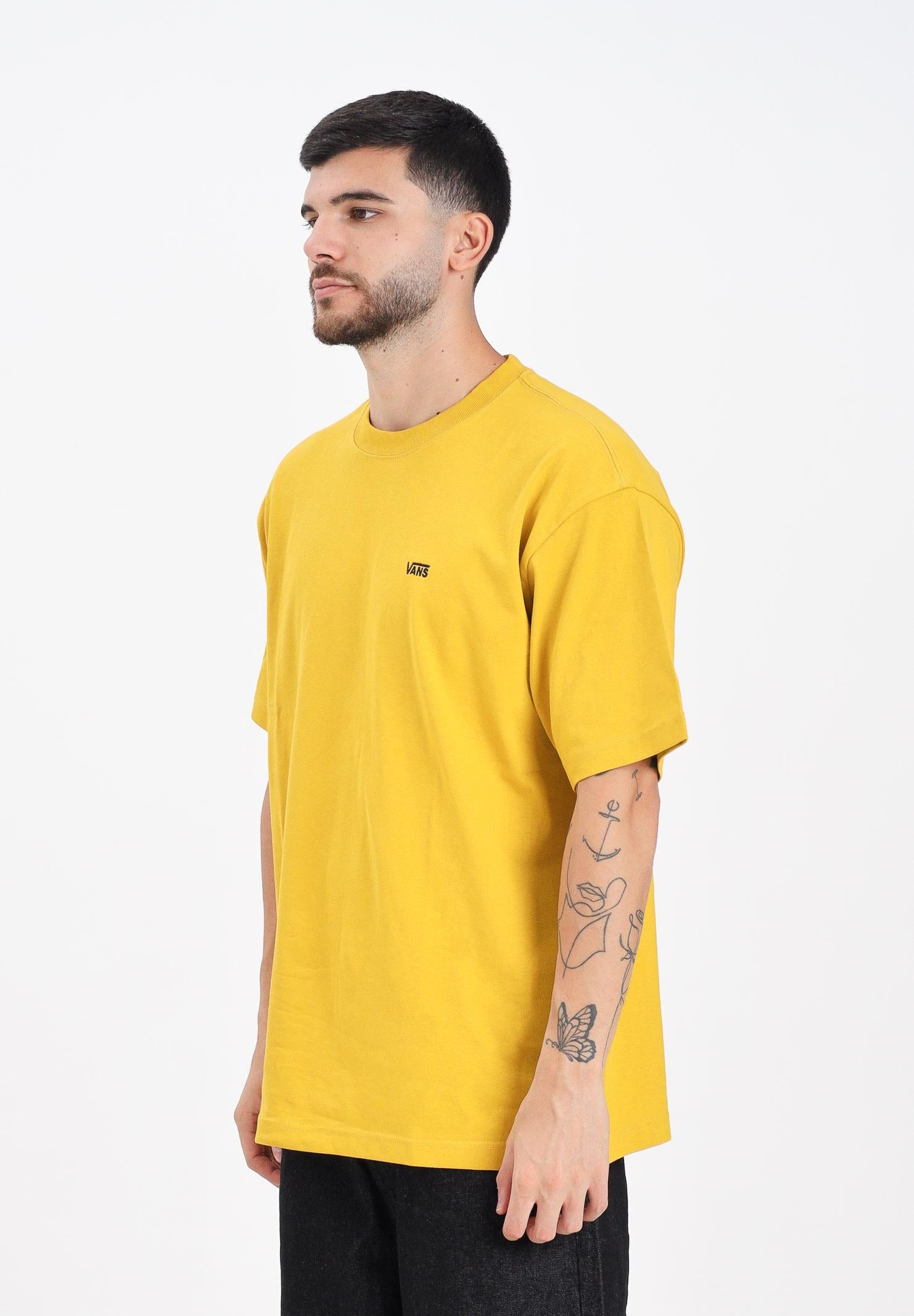 VANS T-shirt a manica corta Left Chest Logo senape da uomo VN000P1PEMX1  VANS 