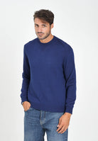 ARMANI EXCHANGE Maglioncino girocollo blu da uomo realizzato in maglia rasata a punto fine XM001916AF14008 O7003 ARMANI EXCHANGE 