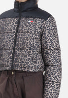 TOMMY JEANS Piumino Leopard Ripstop Relaxed Cropped nero da donna DW0DW219670HD  TOMMY JEANS 