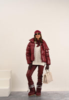 VICOLO Pantalone in ecopelle bordeaux da donna TF1737 BO VICOLO 