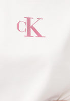 CALVIN KLEIN JEANS Felpa girocollo panna da donna con logo LV047E828GYBH . CALVIN KLEIN JEANS 