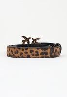 PINKO Cintura cammello da donna in Suede Leopardato 100143A32A M35Q PINKO 