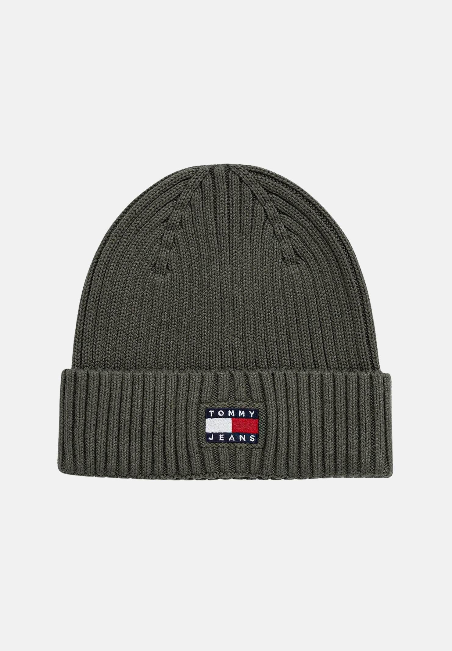 TOMMY JEANS Berretto verde militare per uomo e donna con logo AM0AM13669 MRH TOMMY JEANS 