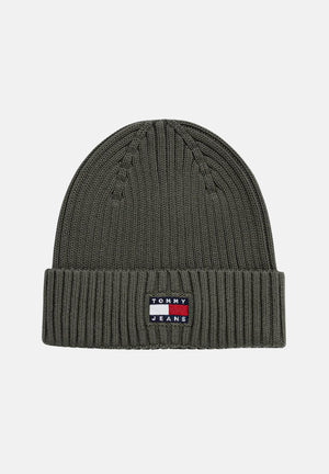 TOMMY JEANS Berretto verde militare per uomo e donna con logo AM0AM13669 MRH TOMMY JEANS 